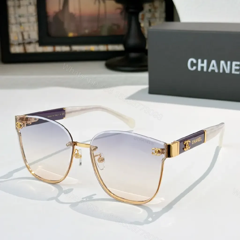 View 2 of Black Metal + Gold Accents Sunglasses – Modern Luxe, All-Day Comfort