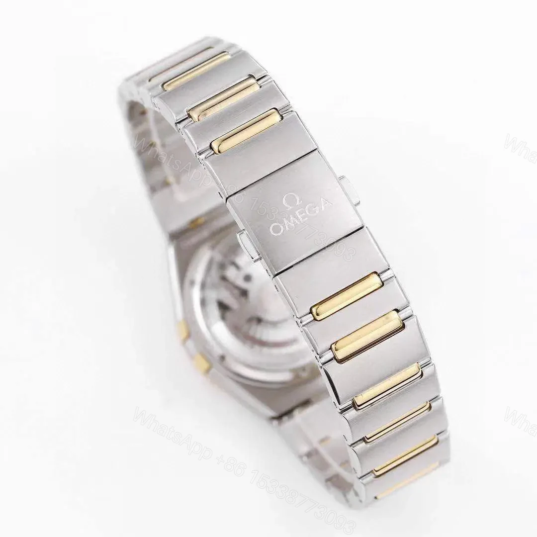 View 9 of Omega Constellation 29mm Women’s Watch V6 Version Two-Tone Stainless Steel and Gold White Dial with Diamond Markers