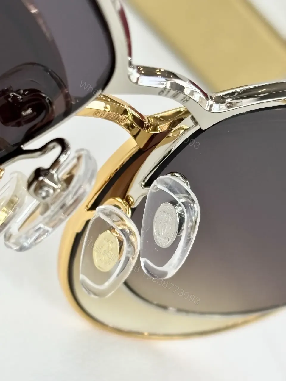 View 2 of Gold-Tone, Polarized Sunglasses, Luxury-Style, Signature Shine, Sunglasses