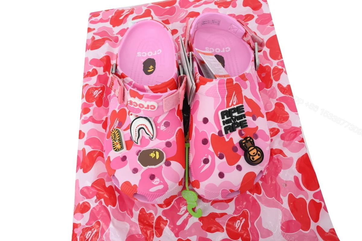 View 7 of BAPE x Crocs Classic Clog 'ABC Camo - pink'