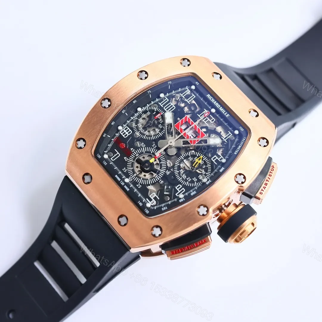 View 9 of EUR Factory Richard Mille RM011 Rose Gold Chronograph