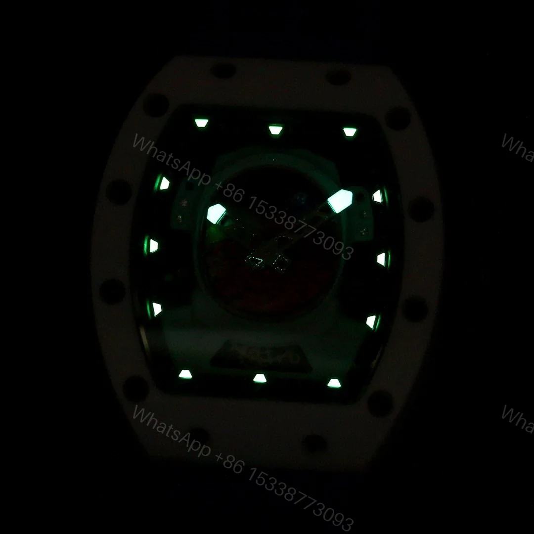 View 9 of Richard Mille RM52-05 Pharrell Williams Mars Mission Watch White Case Blue Strap Premium Edition RM-RM52-05-PW-WHT-BLU