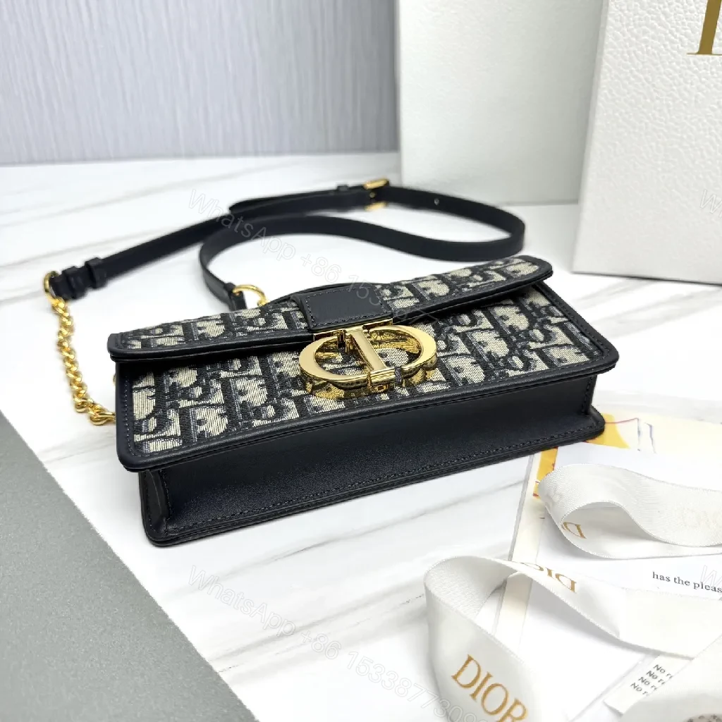 View 7 of Signature Crossbody: Lux Canvas, Gold Hardware, Compact Night-Ready