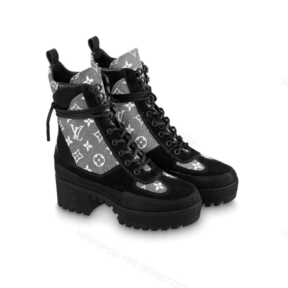 View 8 of LOUIS VUITTON LAUREATE PLATFORM DESERT BOOT GREY 1AB2X9