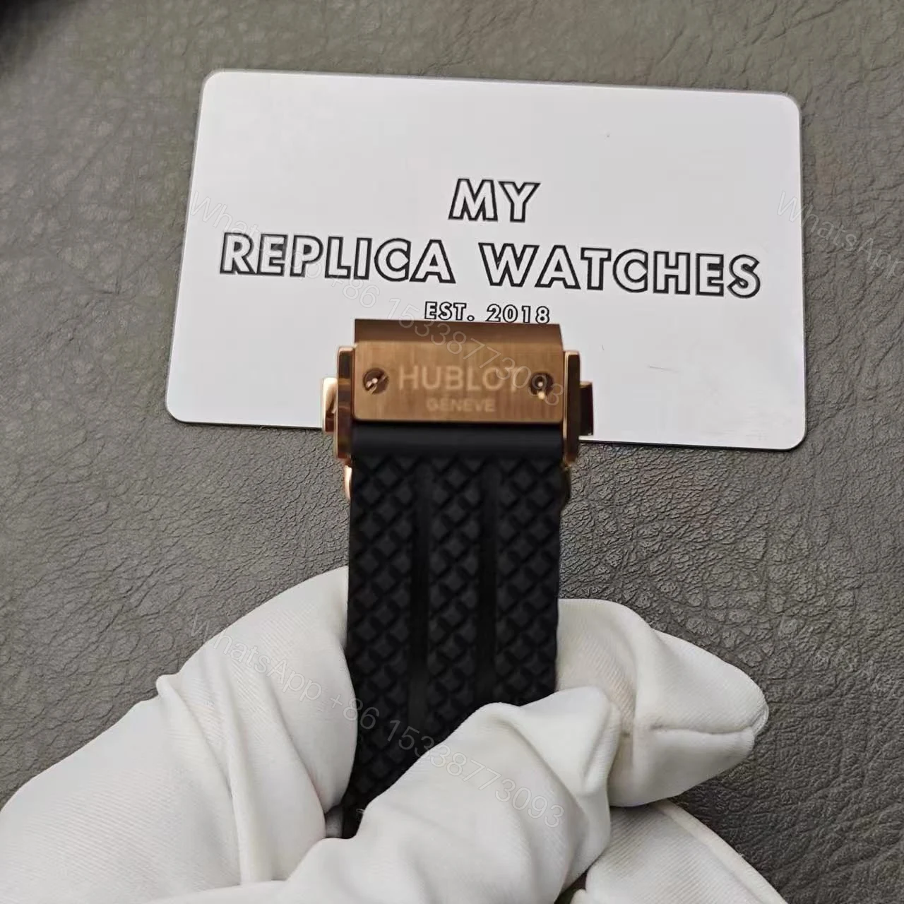 View 8 of Hublot Big Bang Steel Rose 301.PB.131.RX Replica