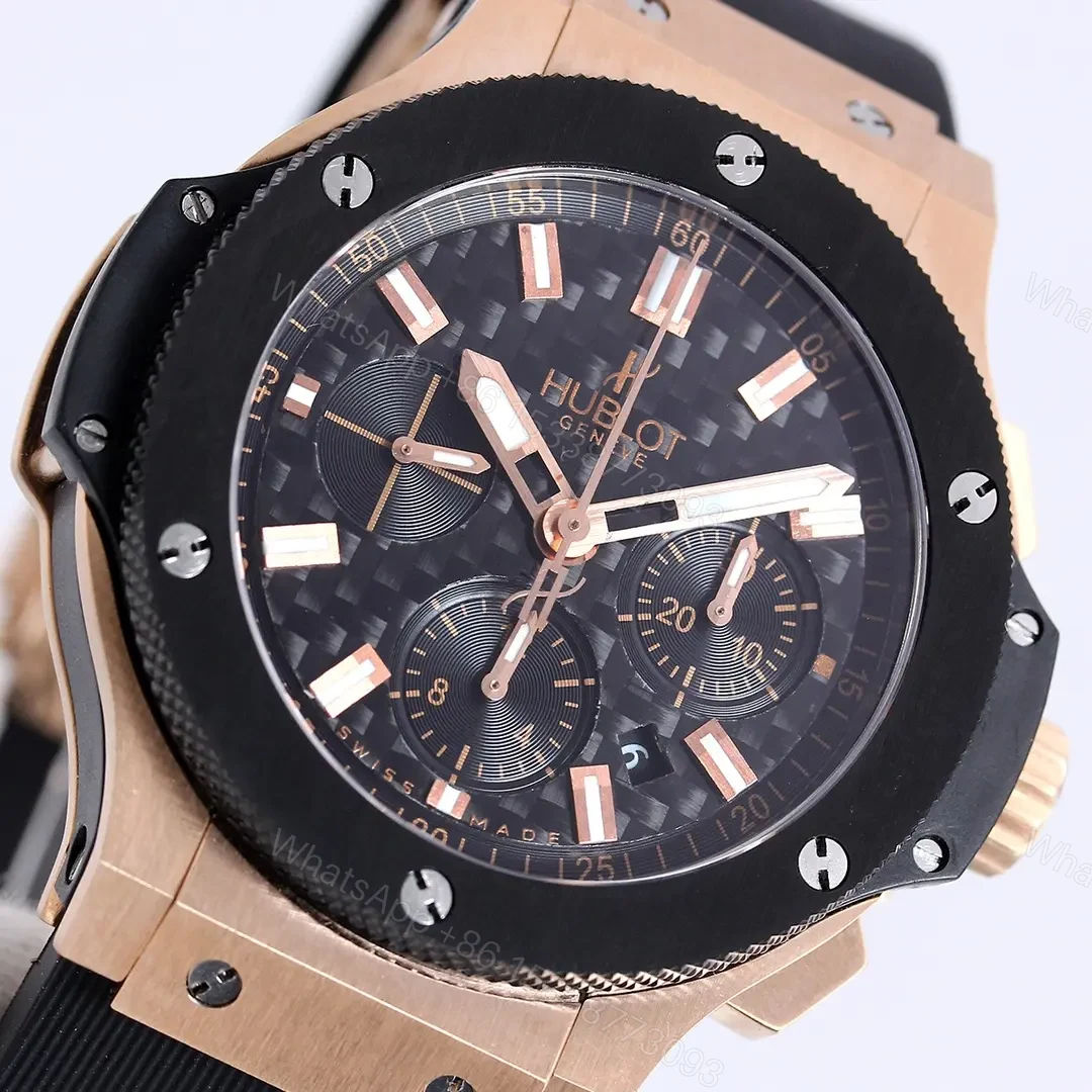 View 3 of ZF Factory HUBLOT Big Bang Rose Gold Black Watch