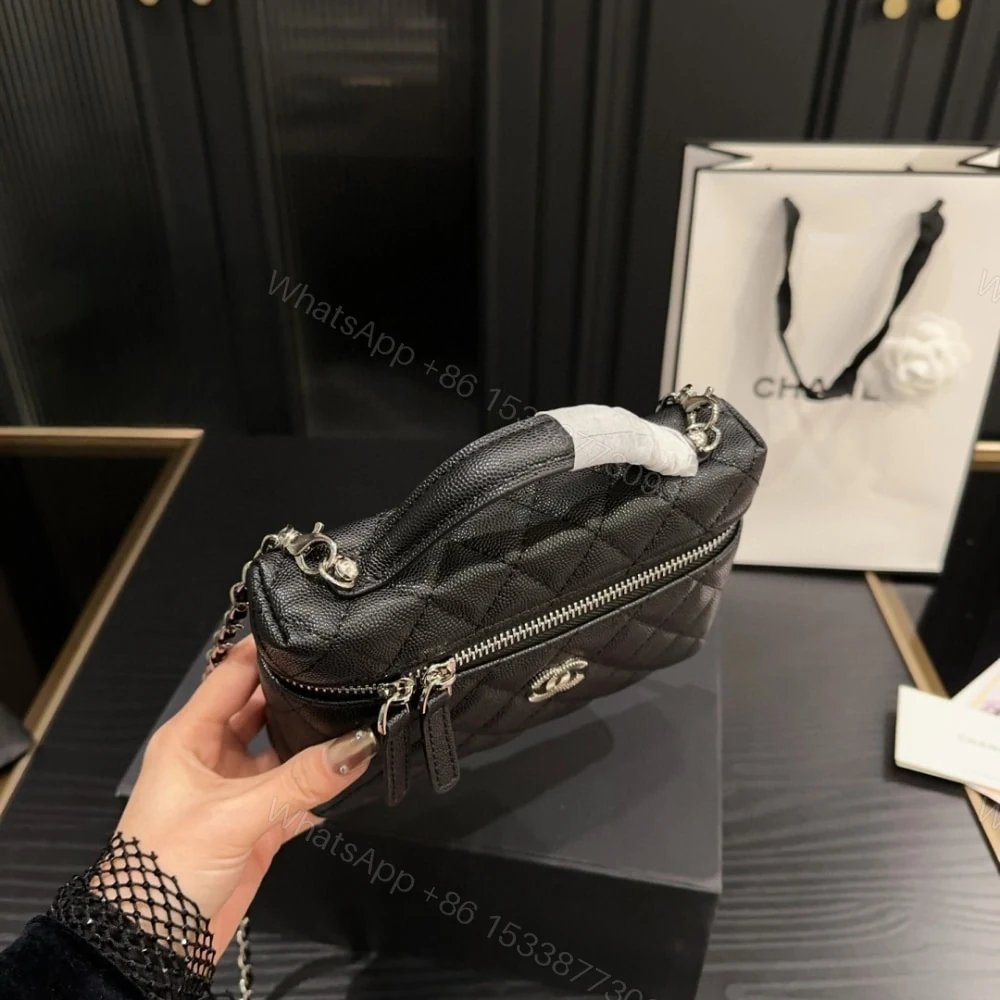 View 3 of Chanel 25C Matelasse Vanity Black 19Cm