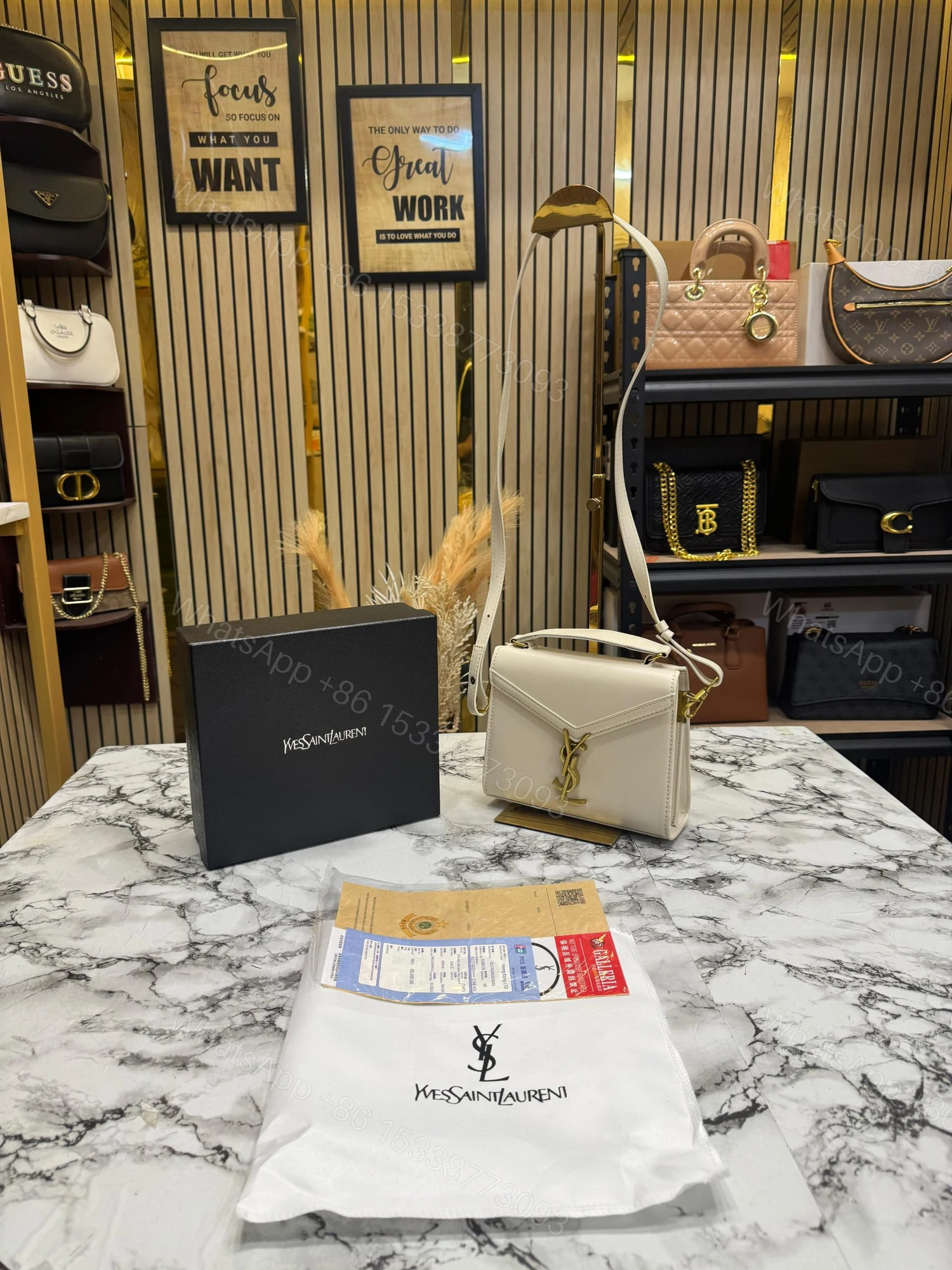 View 8 of FIRST COPY Yves Saint Laurent YSL Cassandra Top Handle Bag