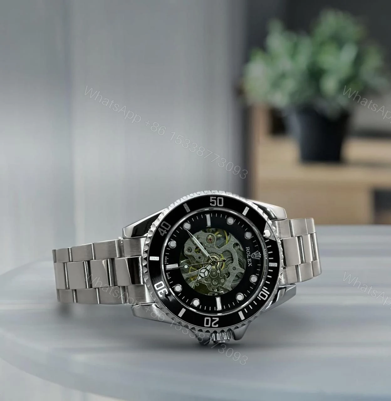View 3 of FIRST COPY Rolex oyster perpetual skeleton