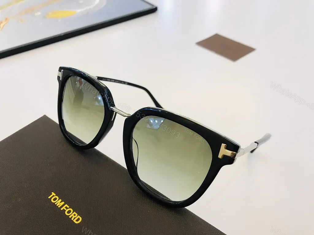 Black Acetate Sunglasses - Tom Ford Signature Hardware Premium Frame — view 1