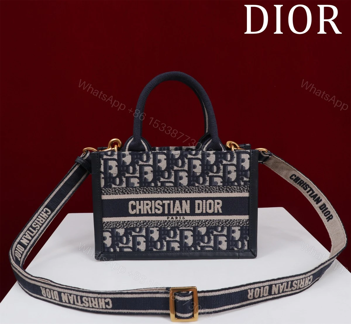 高仿Dior Book Tote經典Oblique迷你包款 肩背小托特推薦 — view 1