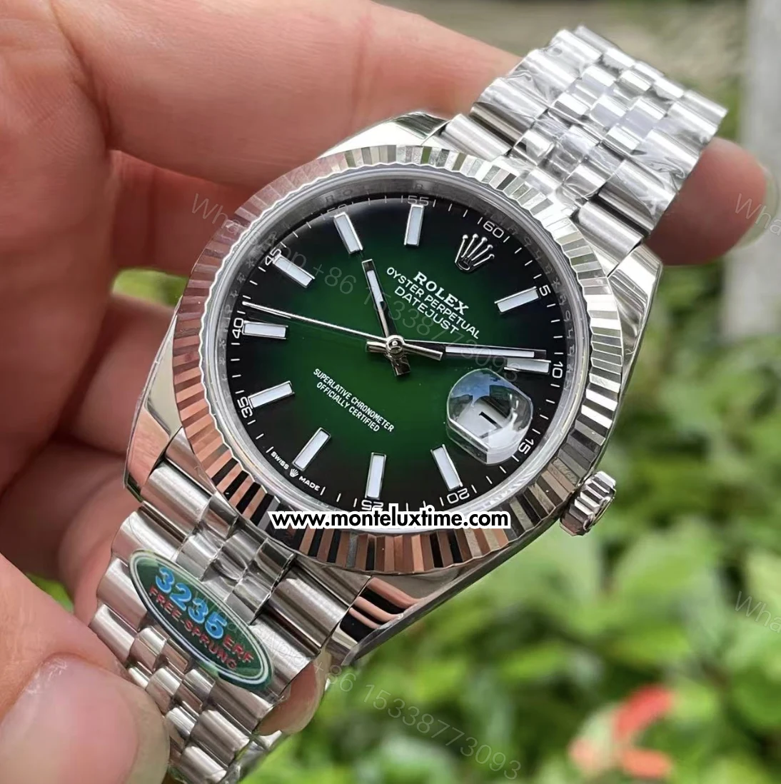 View 2 of Super Clone Datejust 41 126334 Green Ombré Dial (2026)