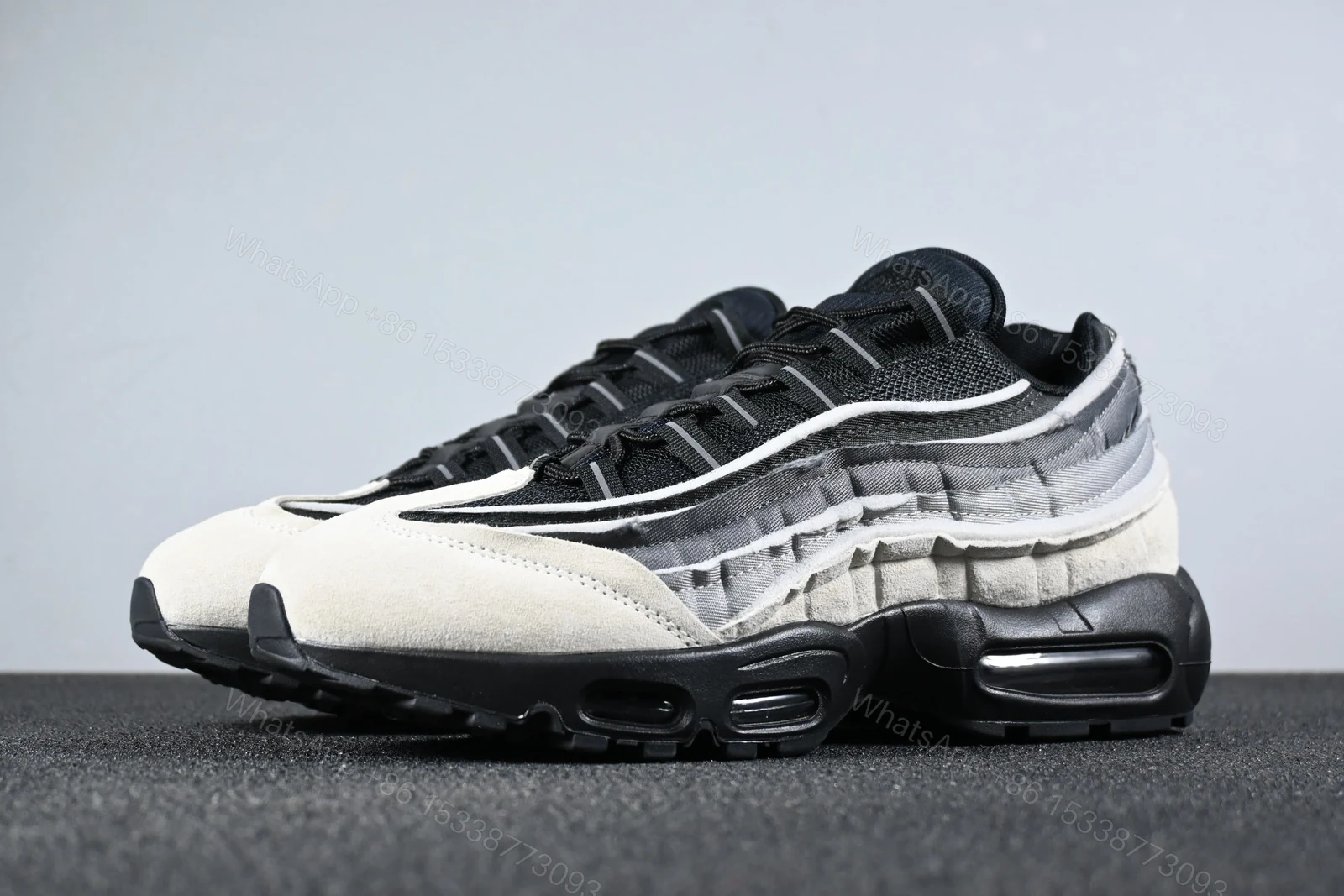 View 3 of Nike Air Max 95 Comme des Garcons Black Grey