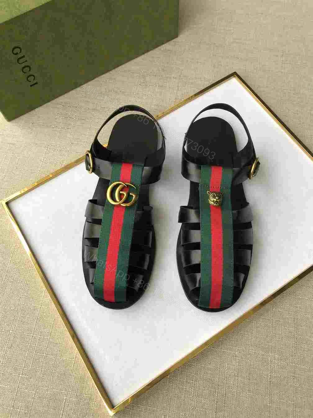 GUCCI SANDAL WITH DOUBLE G – SDG010 — view 1