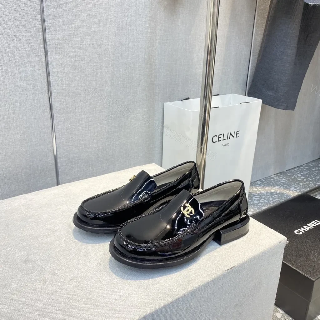 View 8 of Patent Leather Loafer: Chic Shine, Couture Hardware, Slip-On Slim Sole