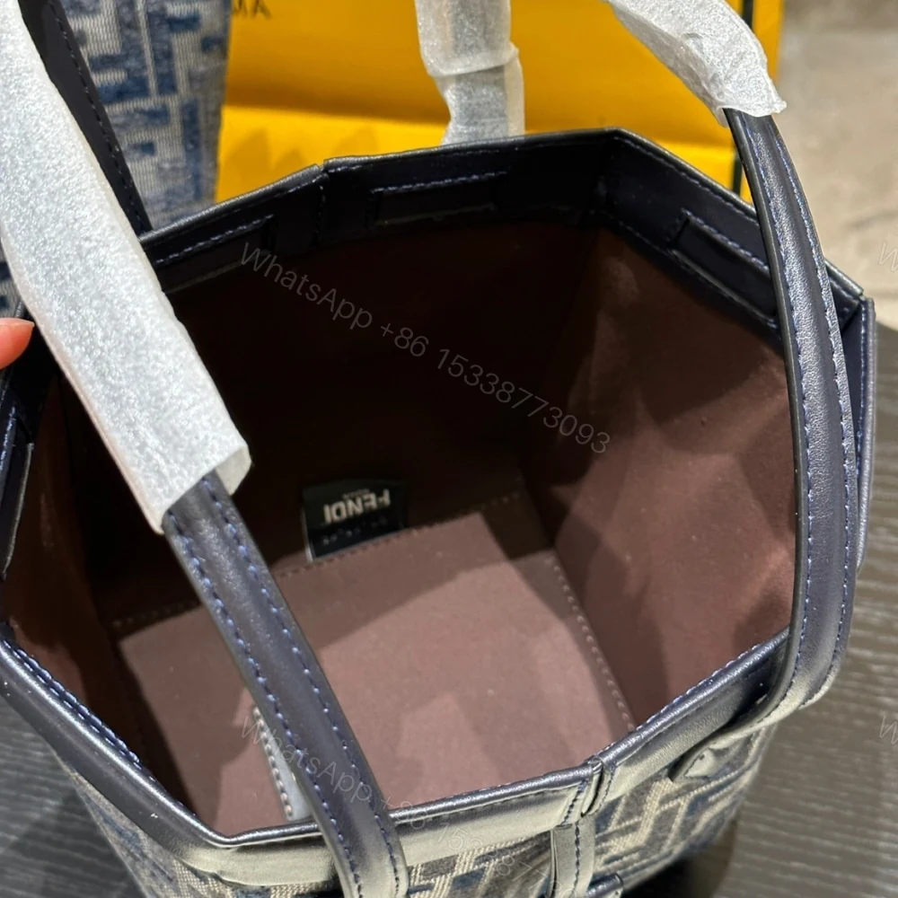 View 5 of FENDI ORIGAMI MINI TRANSFORMABLE BAG DARK BLUE 16CM 8BS083ASU0F1PQK