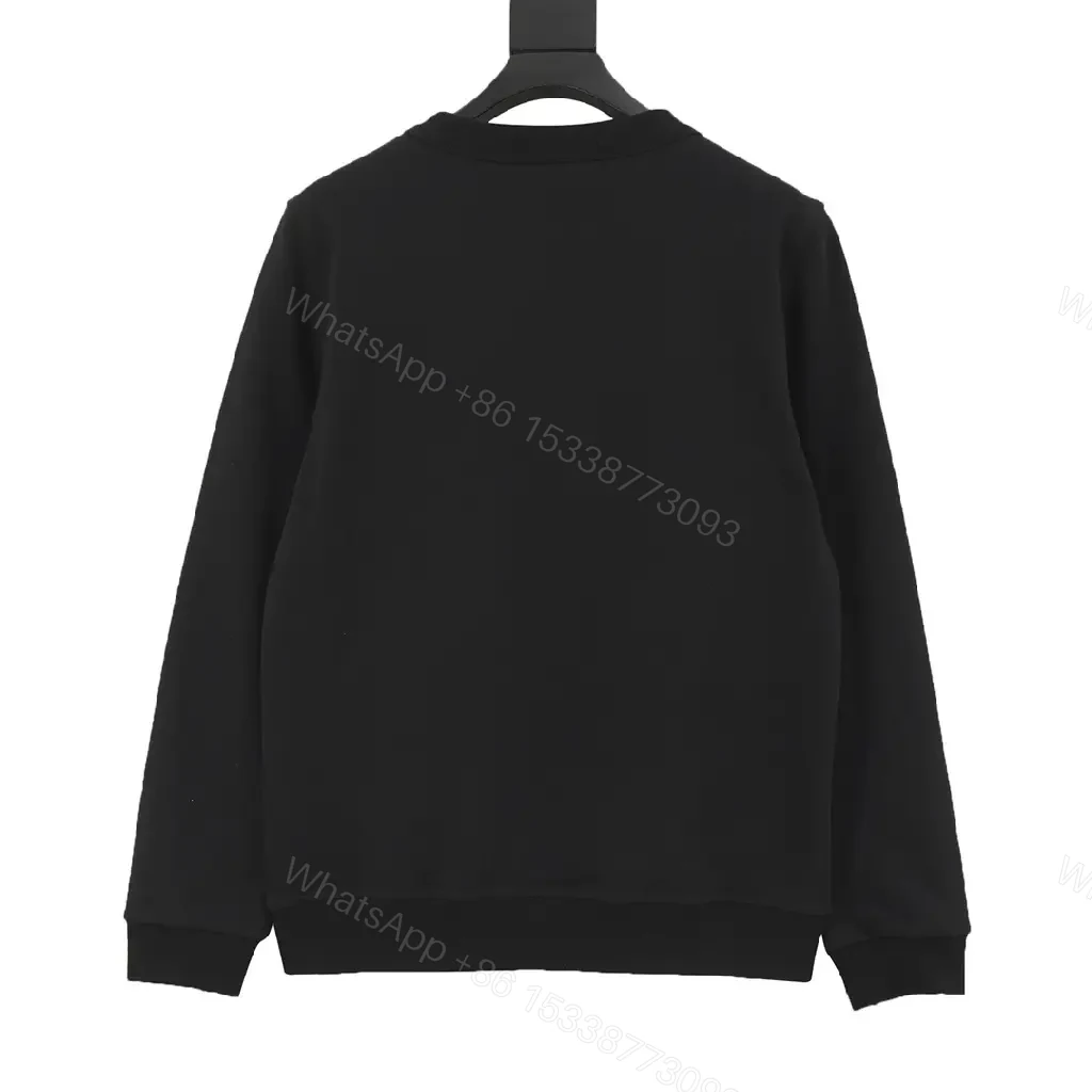 View 3 of Bold Logo Sweatshirt: Black, Knit, Streetwear Chic, Premium Branding