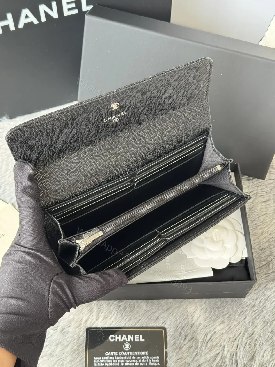 View 2 of Quilted Leather Wallet: Signature CC, Compact, Luxurious