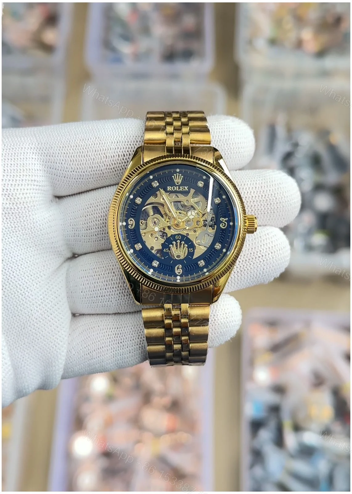 FIRST COPY Rolex Oyster Perpetual Skeleton Watch — view 1