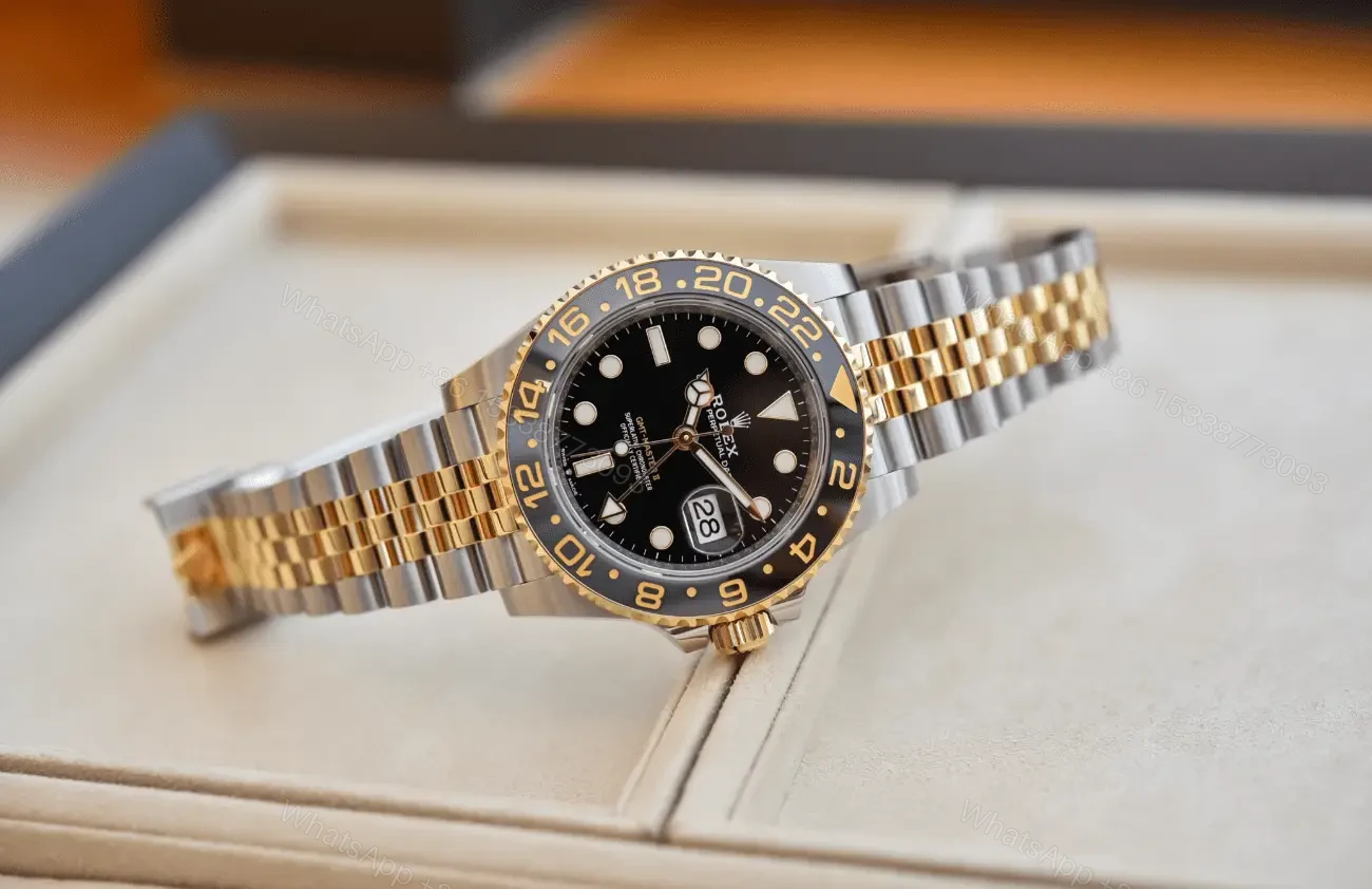 View 18 of 2023 GMT-Master 2 Silver Gold Replica Clone Watch