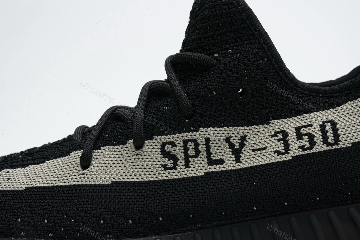 View 9 of (OG)Adidas Fake Yeezy 350 V2 Core BlackWhite Real Boost BY1604