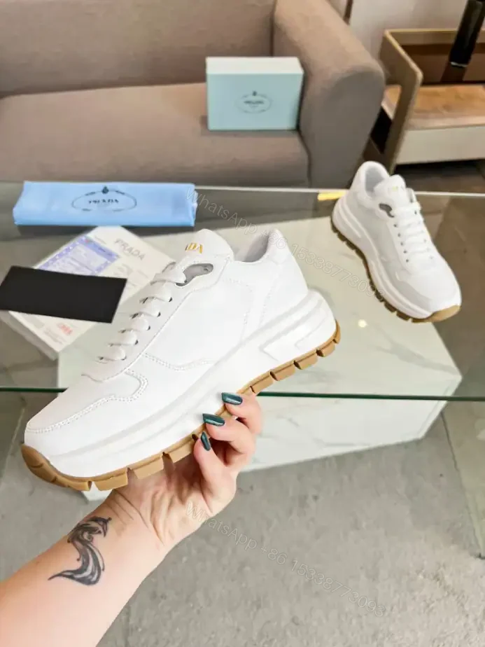 View 7 of PRAX 01 DELAVÉ SUEDE AND RE-NYLON SNEAKERS – PRD049