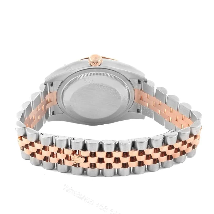 View 4 of Rolex Datejust 116201 Super Clone : Two-Tone Everose Roman Black Dial 36mm | Super Clone Watches