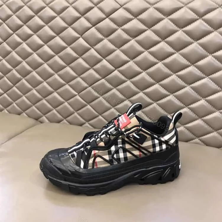 View 6 of BURBERRY VINTAGE CHECK COTTON AUTHUR SNEAKERS – BBR090