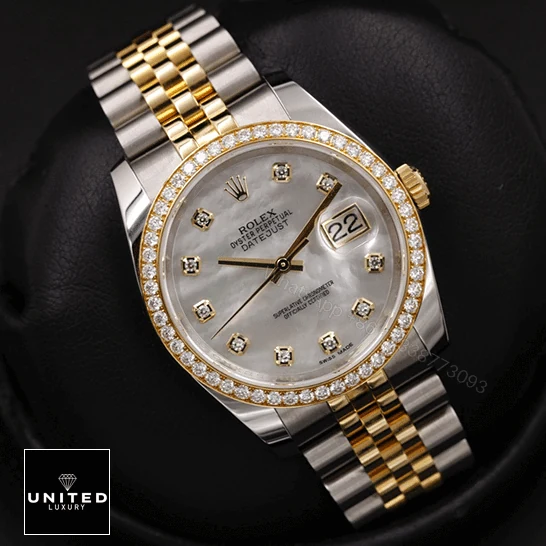 View 3 of Rolex Datejust Mother Of Pearl 116243 Jubilee Replica