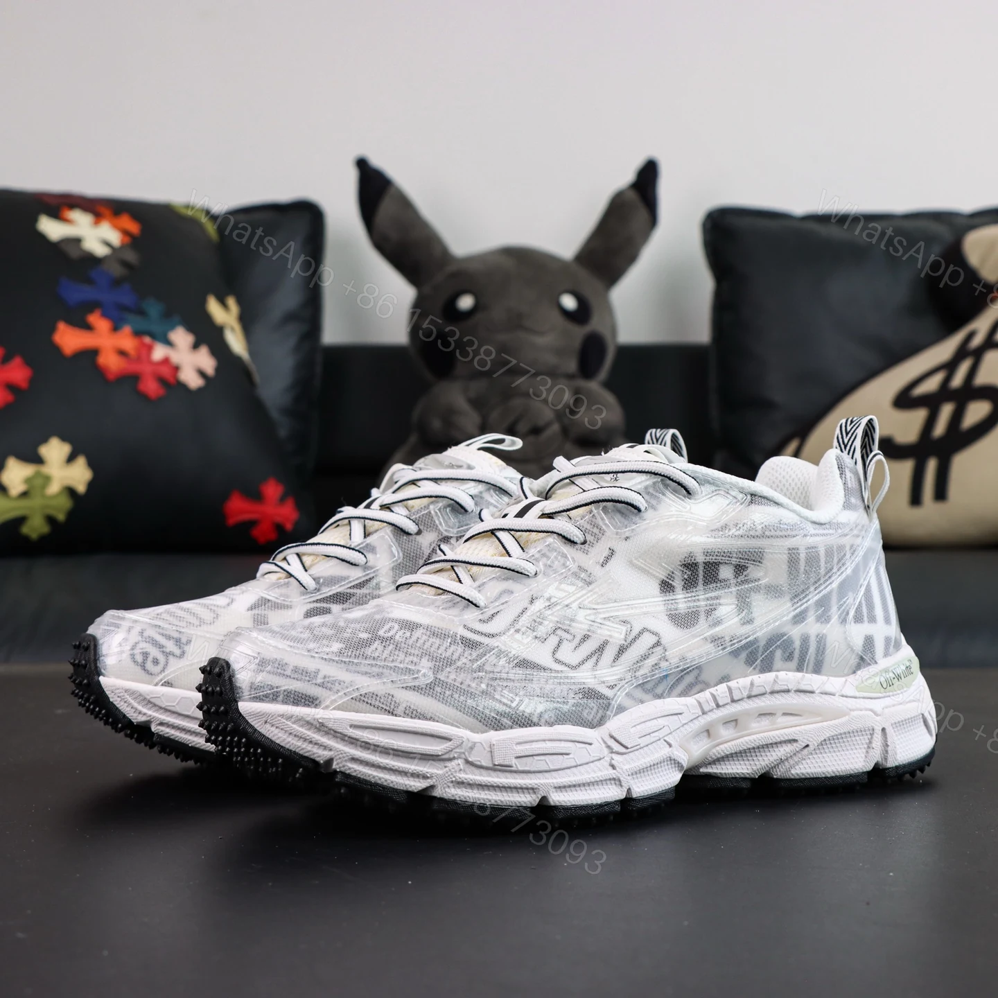 View 9 of Off White Be Right Back White Print