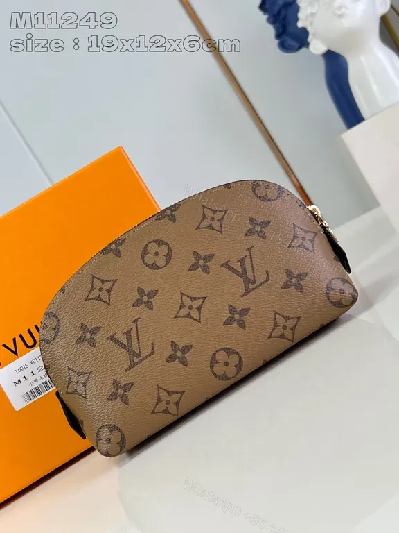 View 2 of Monogram Pouch: Lux Canvas, Classic Brown, Compact Craftsmanship