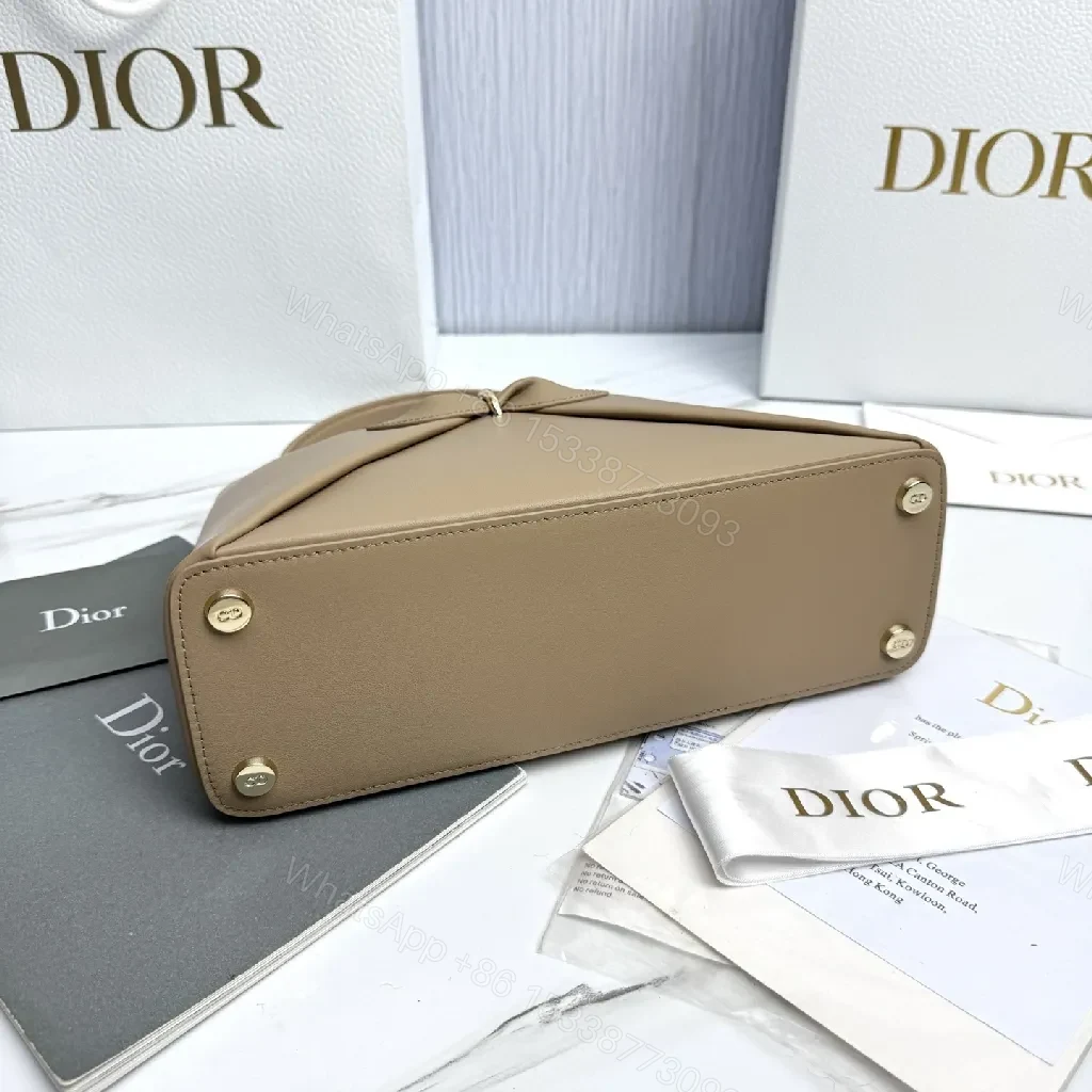View 6 of Geometric Leather Mini Bag: Chic Bow Accent, Gold Hardware