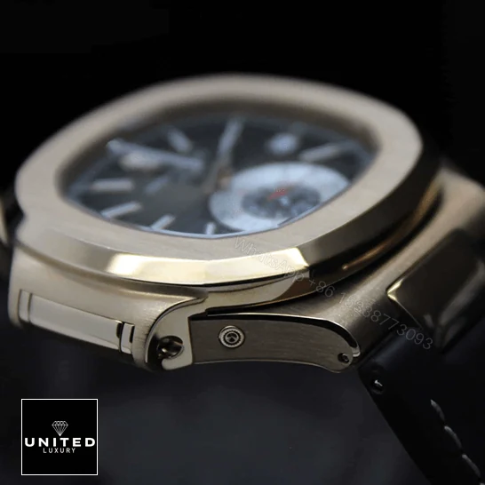View 6 of Patek Philippe Nautilus Rose Leather Replica