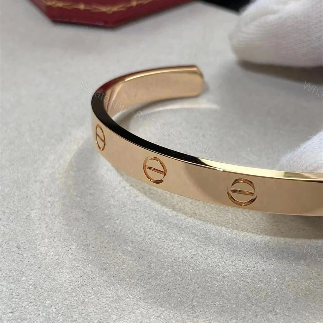 View 4 of Cartier 18K Gold Open Cuff Love Bracelet B6032517