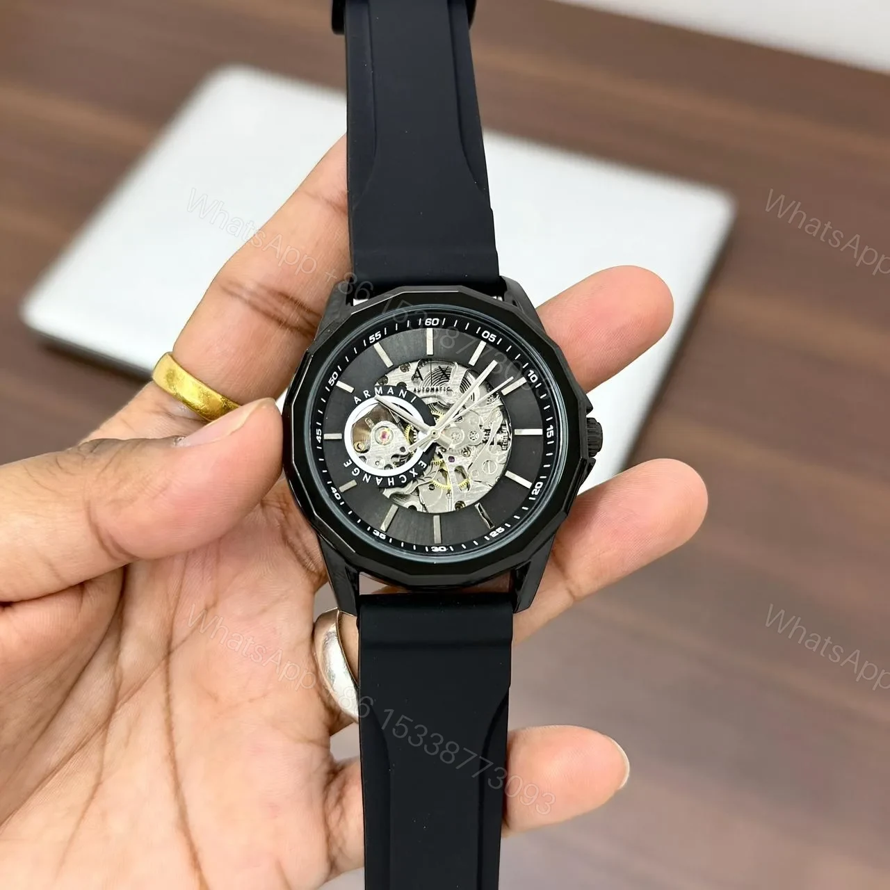 Armani Exchange Modern Automatic Skeleton — view 1