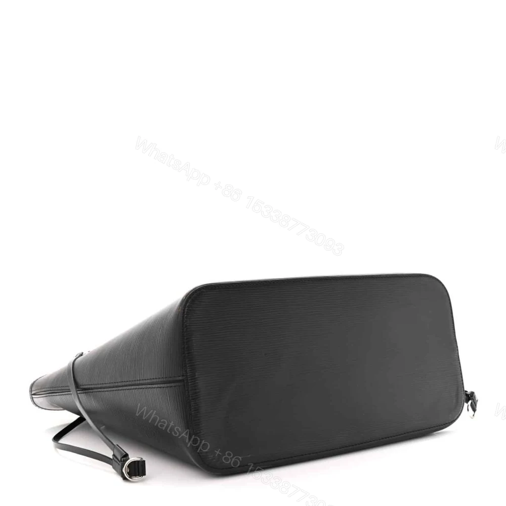 View 3 of Louis Vuitton Neverfull Black MM Silver Hardware 31Cm M11930
