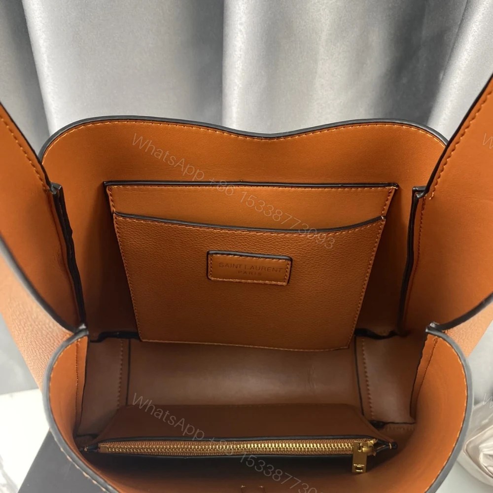 View 6 of Saint Laurent 5 À 7 Soft Small Hobo Bag In Smooth Beige 27Cm