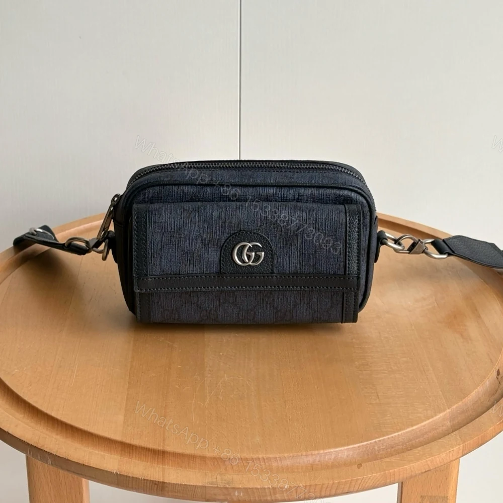 View 2 of Gucci Ophidia Small Crossbodybag Dark Blue 20Cm 802170 FACJY 8441