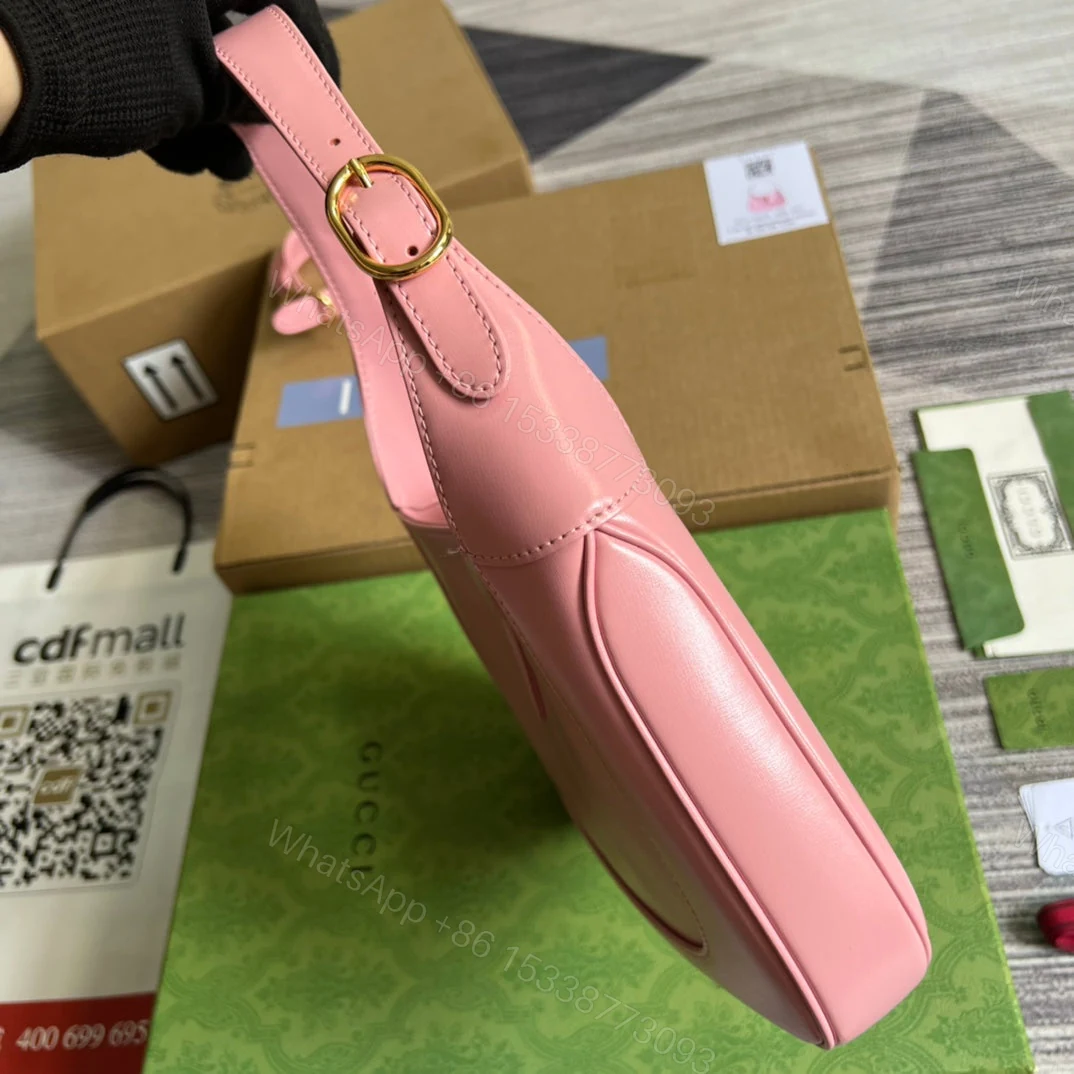 View 7 of GG JACKIE SMALL 28 SHOULDER BAG IN PINK PASTEL CALFSKIN