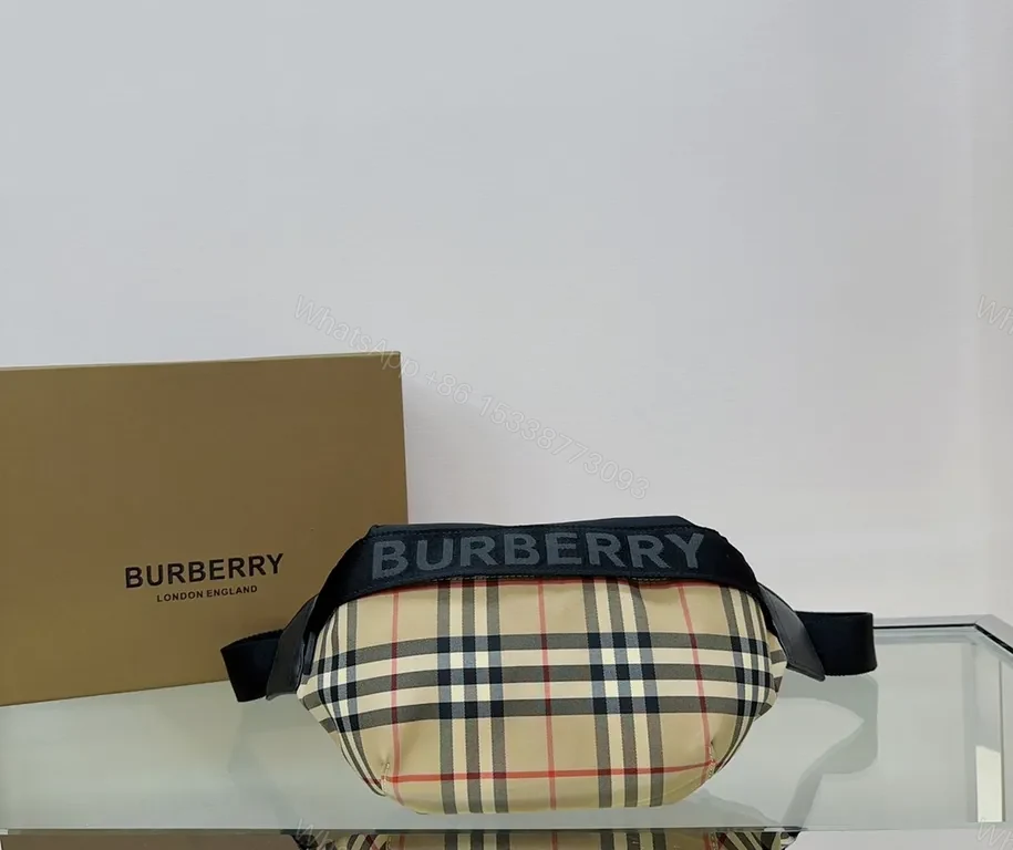 Textured Burberry Check Belt Bag: Lightweight Luxury — view 1