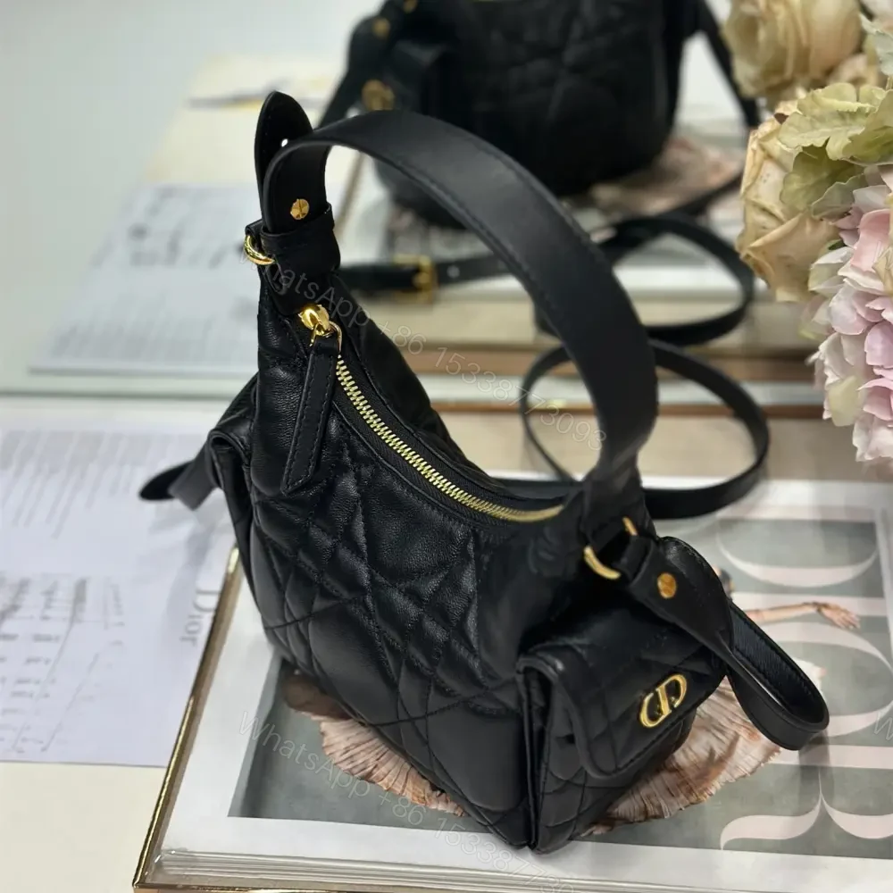 View 2 of 高仿Dior*D-Dream系列S525M900小羊皮斜挎包Mini黑色免檢版