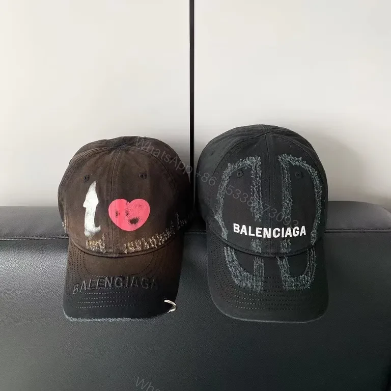 View 5 of Balenciaga Logo Tee & Cap Set: Premium Luxury Casual Duo