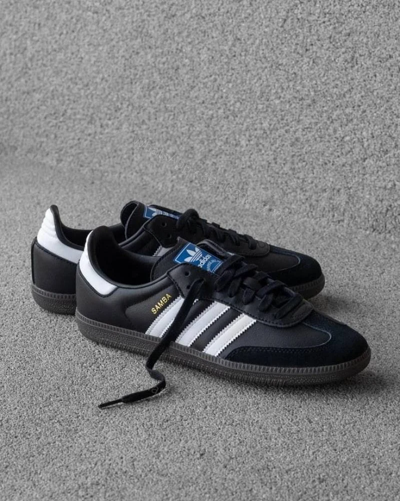 View 4 of First Copy Adidas Samba Black White