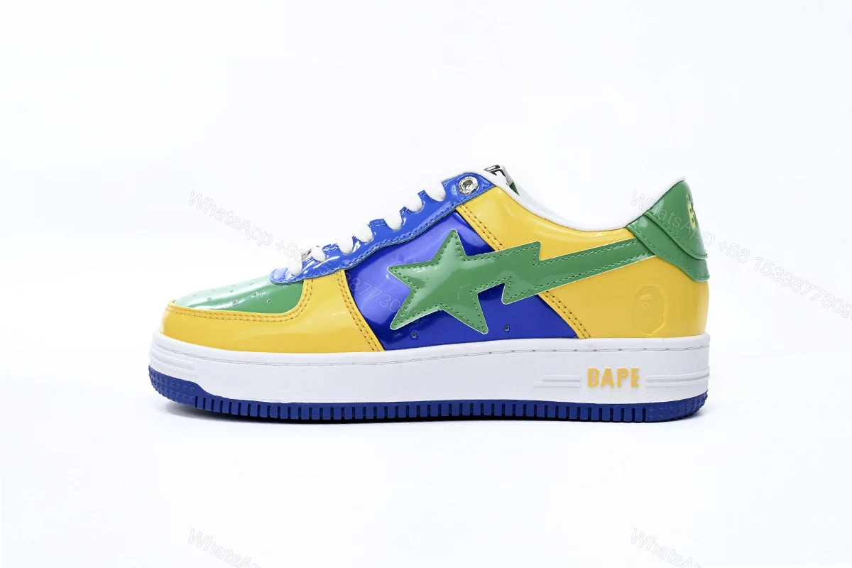 View 10 of Cheap Fake Bape Sta Low Black Yellow Green Orchid 1180 191 004 A