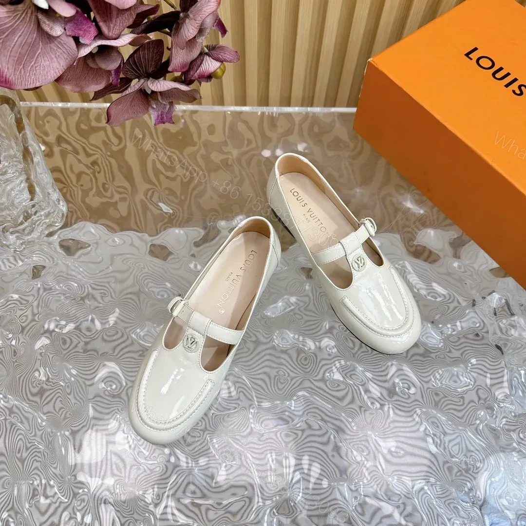 View 2 of LV Women White Patent Leather Loafers