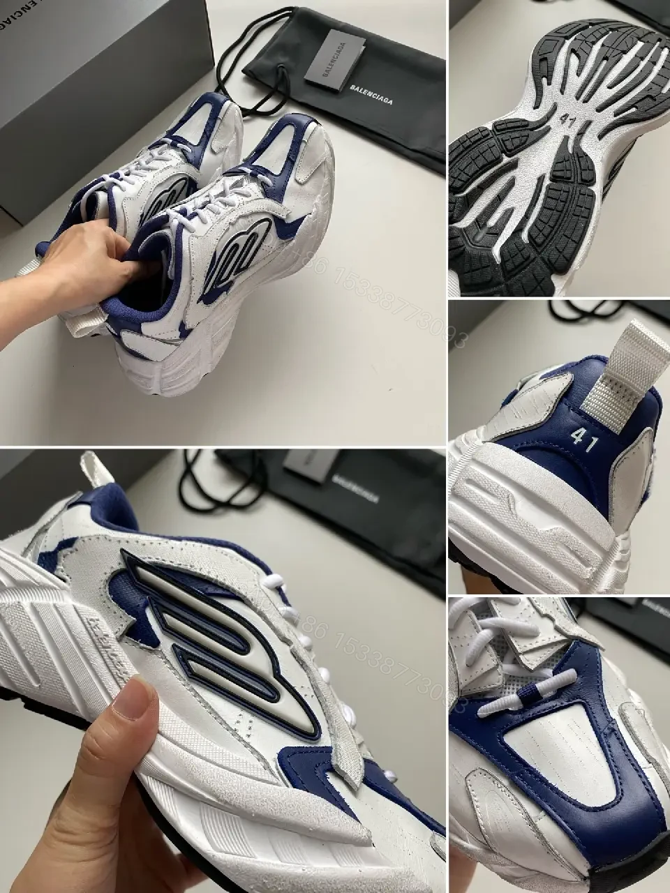 View 9 of Bold Runner High-Top Sneaker: Sculpted Comfort Leather
