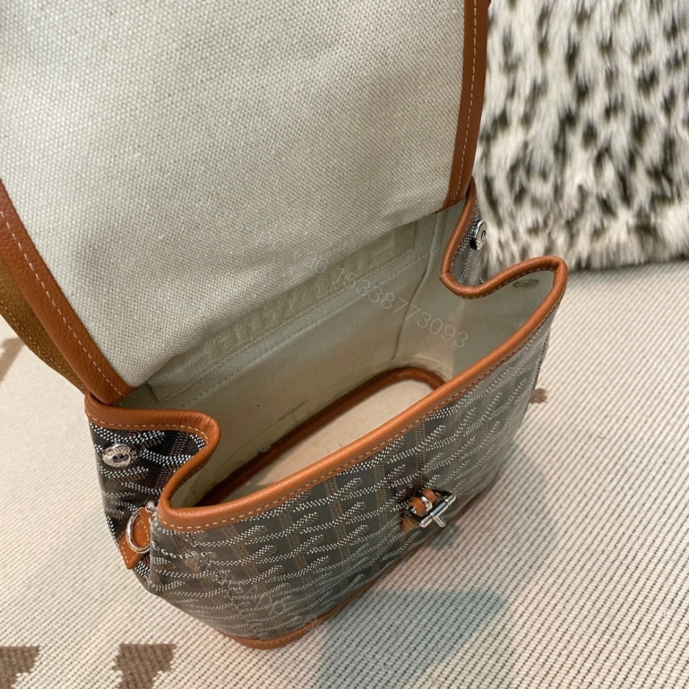 View 7 of 高仿Goyard*ALPIN2經典老花滿印雙肩包棕色免檢版