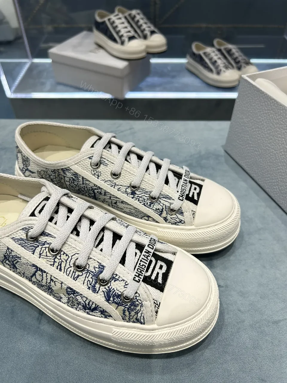 View 6 of Graphic-Print Low-Top Sneakers: Everyday Luxe Comfort