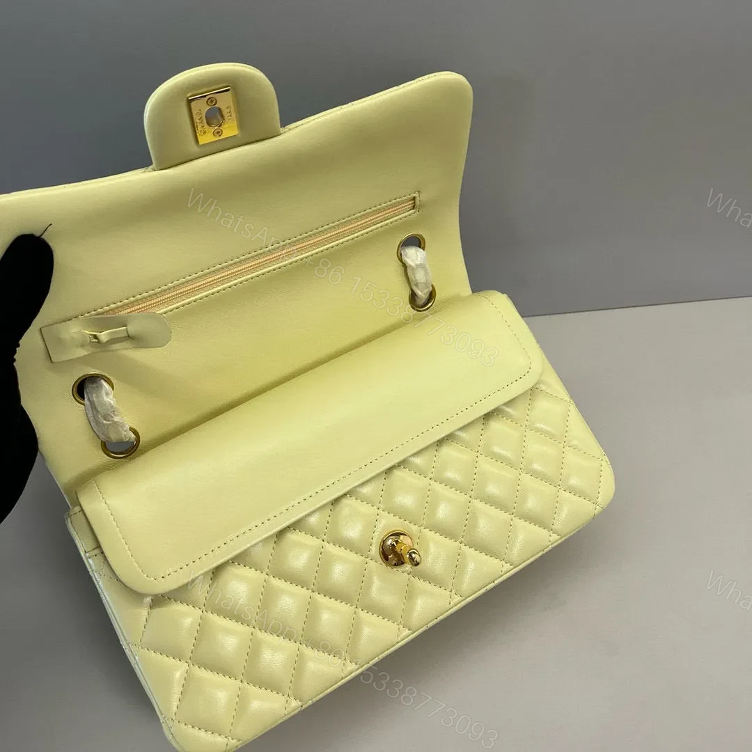 View 2 of CHANEL 25C FLAP BAG 25 IN YELLOW QUILTED LAMBSKIN GOLD HARDWARE
