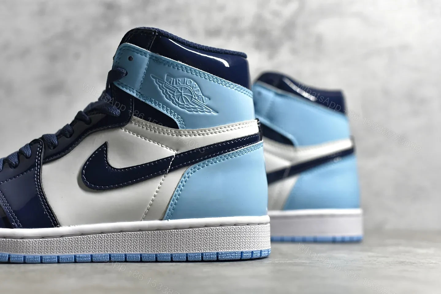 View 3 of Air Jordan 1 Retro High Blue Chill Reps